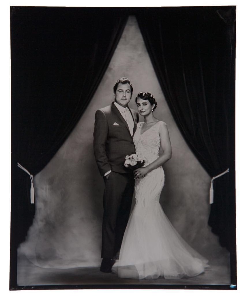 Tintype Wedding Portrait