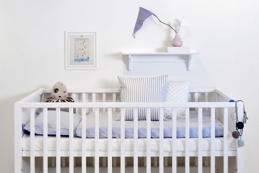 Baby cot and mattress