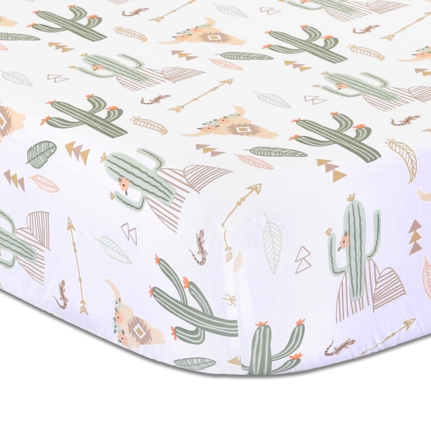 Itsy Bitsy Baby Desert Vibes Cot Fitted Sheet