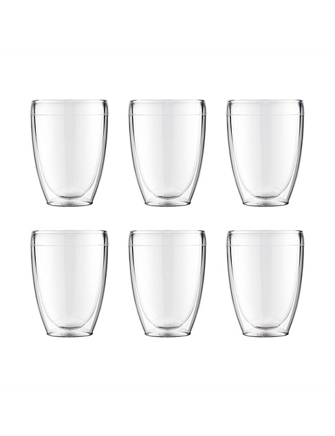 BODUM Pavina Outdoor Double Wall Glasses 350ml Set Of 6