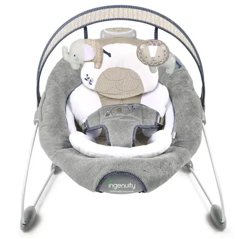 Ingenuity Dream Comfort Baby/Infant Seat Automatic Bouncer/Rocking Chair w Toys