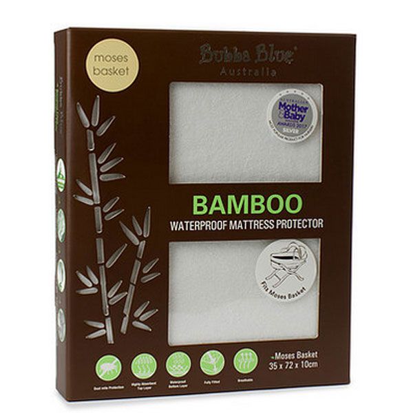 Bubba Blue Bamboo Moses Basket Mattress Protector