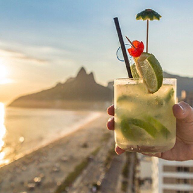 Cocktails in Rio De Janeiro at Praia Ipanema