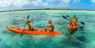 Kayaking through the islands