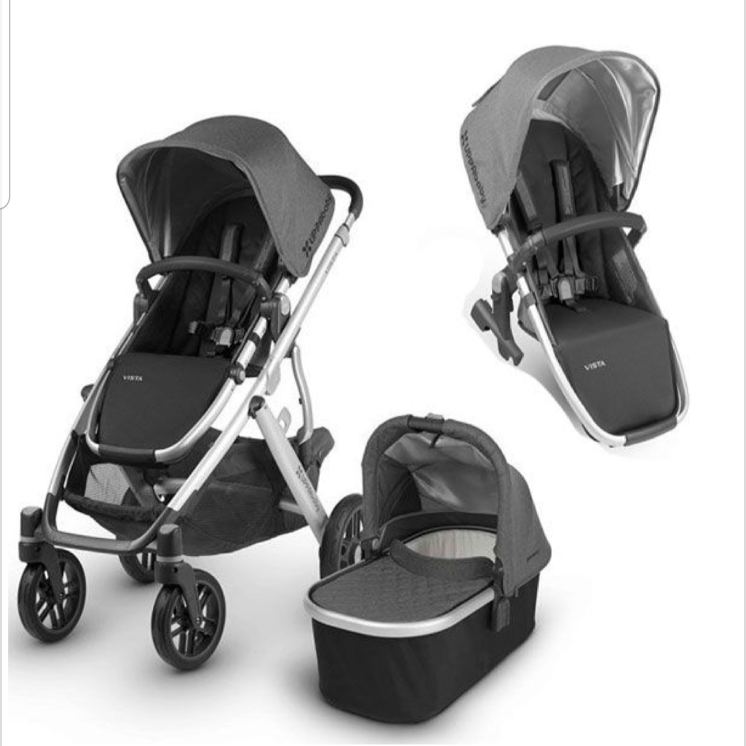 UPPAbaby VISTA 2018 with Bassinet+ Rumble Seat + BONUS Vista Upper Adaptors