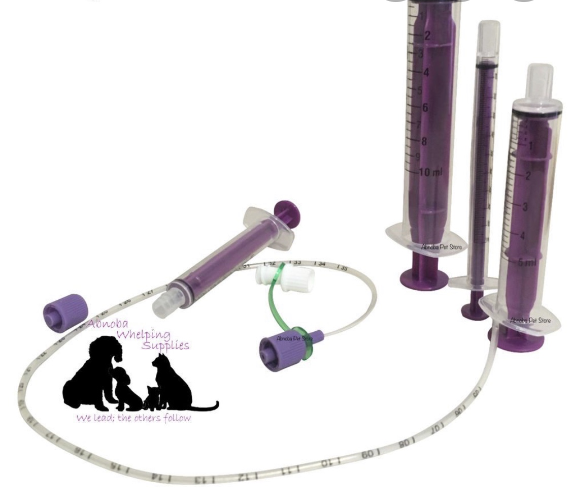Feeding tubes and syringes