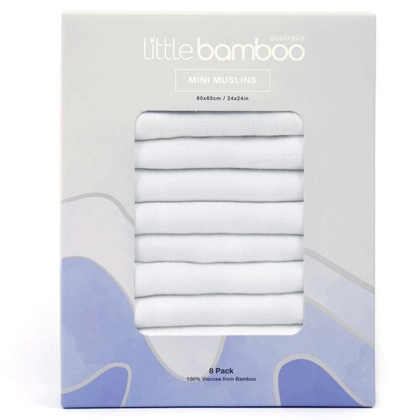 Little Bamboo Mini Muslins 8 PackKettle