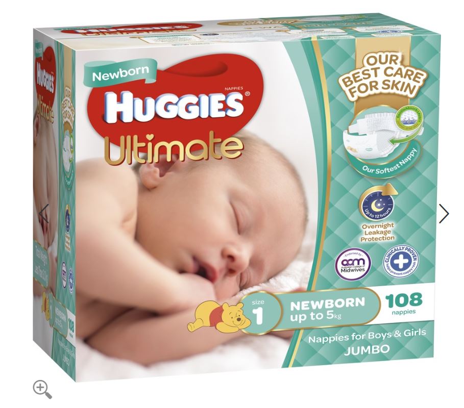 Newborn disposable nappies