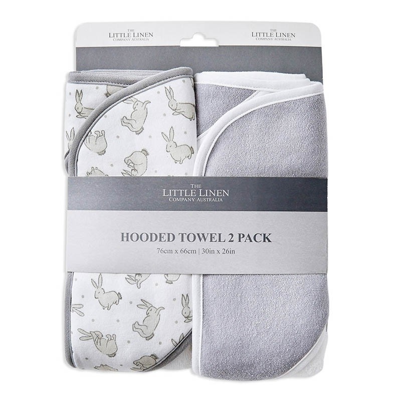 Hooded bath towel 2 pack