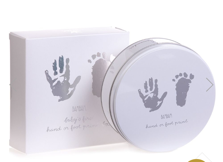 Hand and foot print plaster set