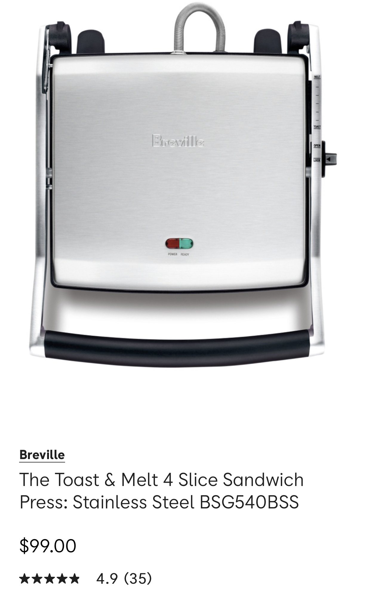 Breville sandwich Toaster