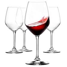 Red wine glasses