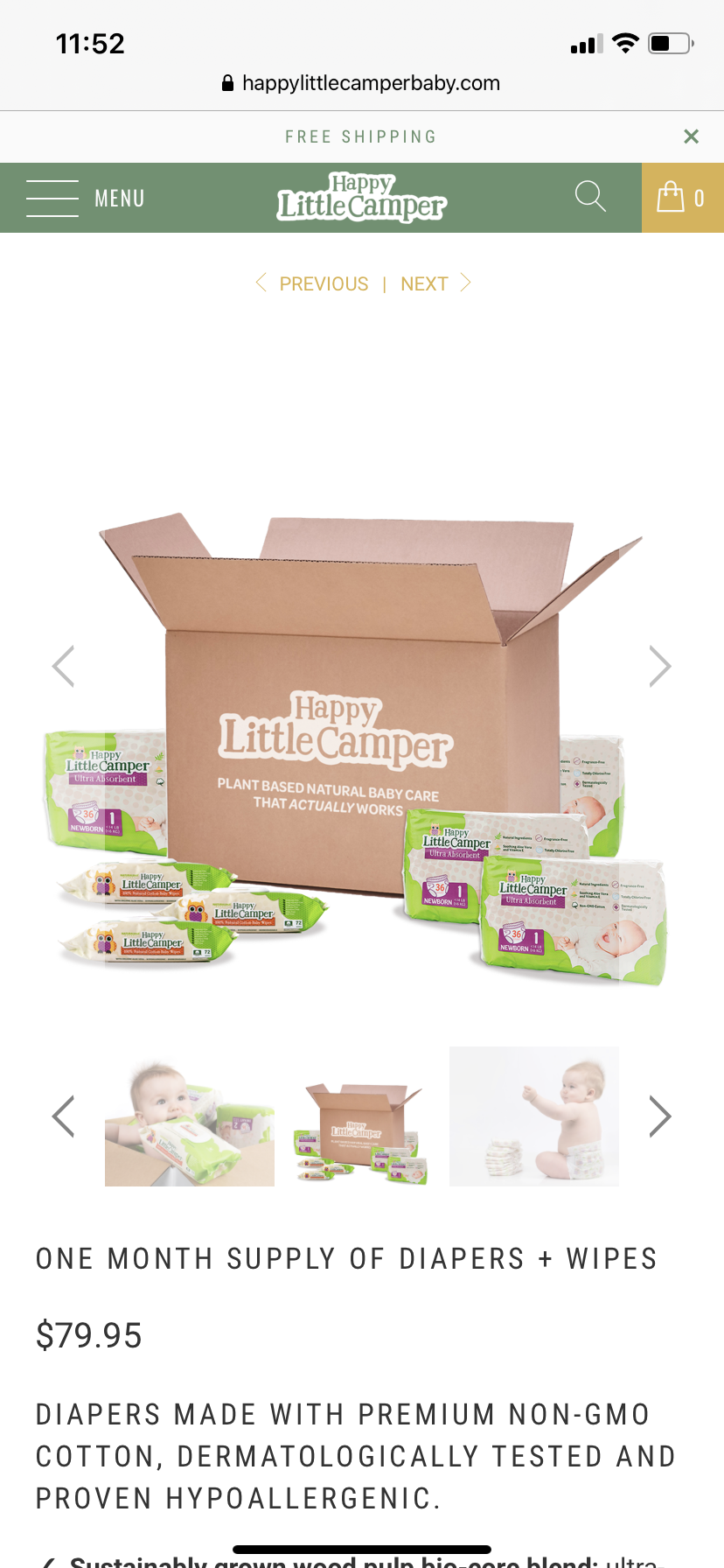 Eco friendly nappies and wipes