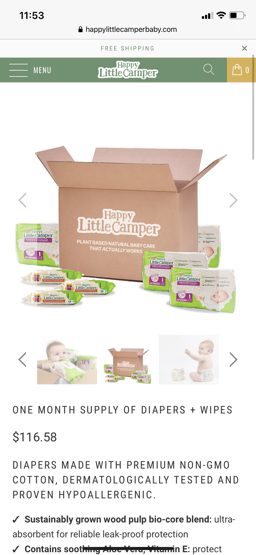 Eco friendly nappy/wipe hamper