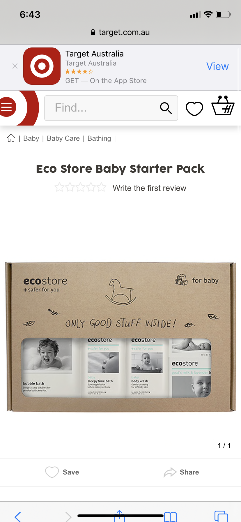 Eco baby soaps and lotions