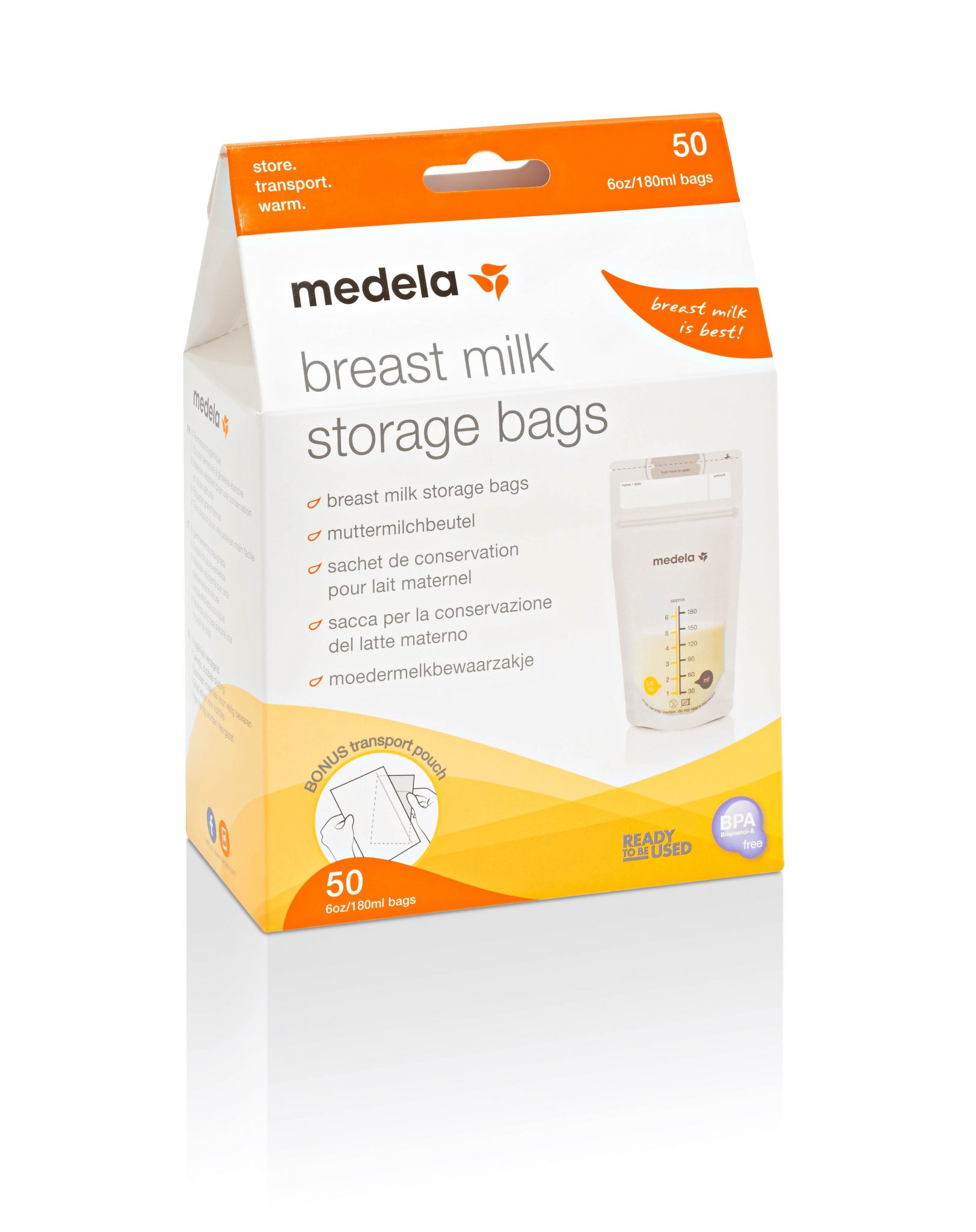 Medela Breastmilk Storage Bags - 50 Pack