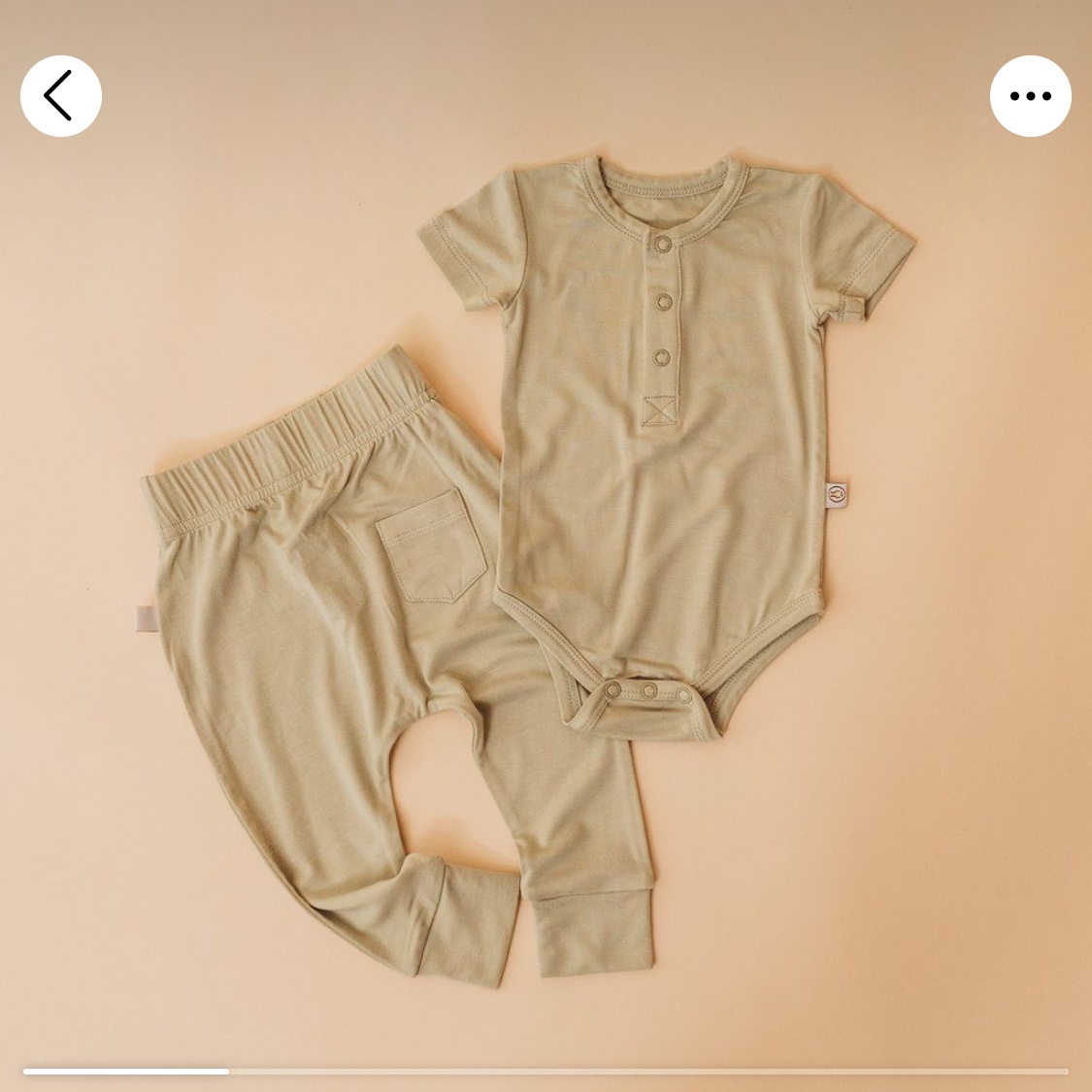 Halo & Horns Company Bamboo Onesie $32