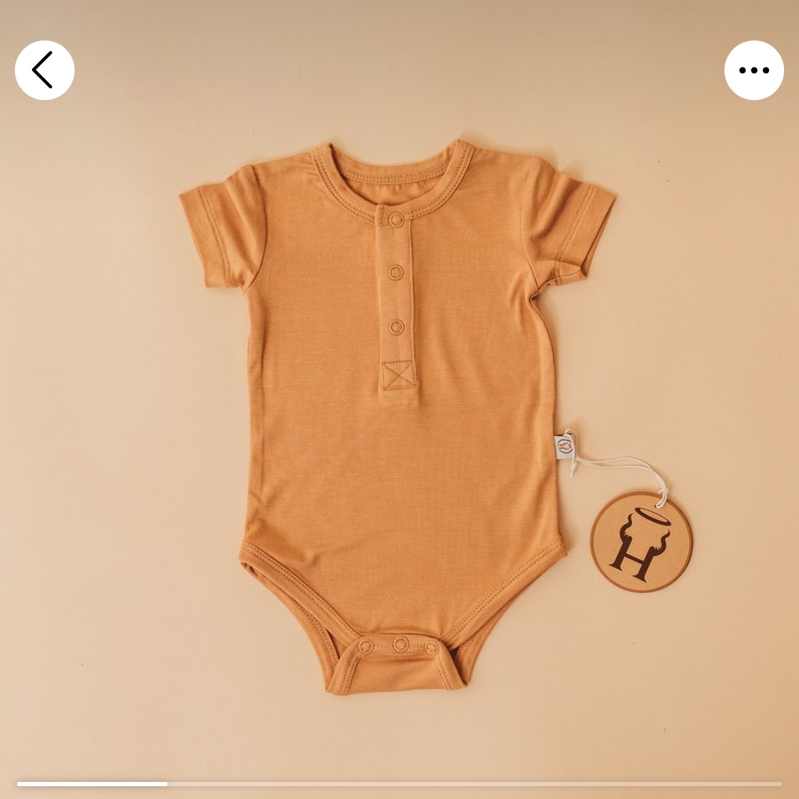 Halo & Horns Company Bamboo Onesie $32