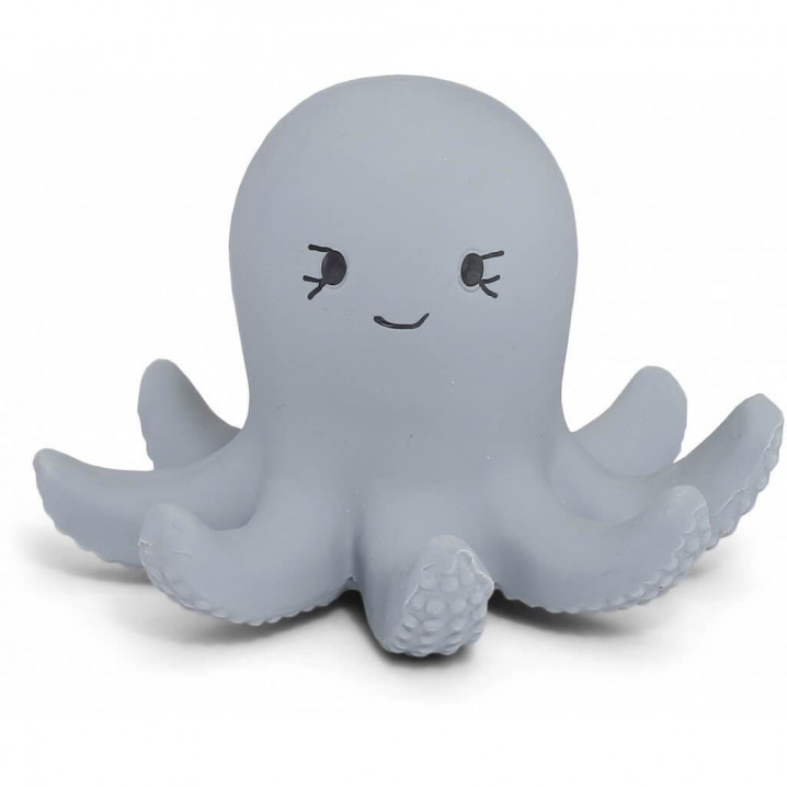 KONGES SLØJD Teether Soother Octopus, Natural Rubber