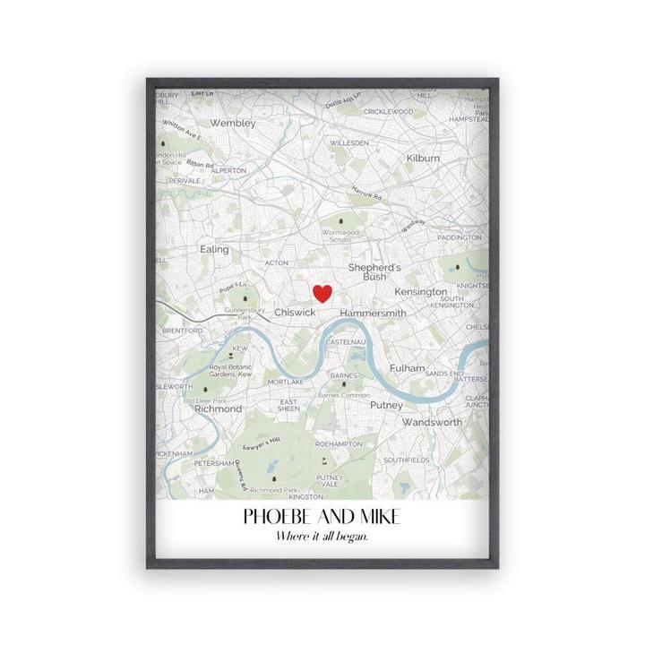 Personalised Special Place Map Print