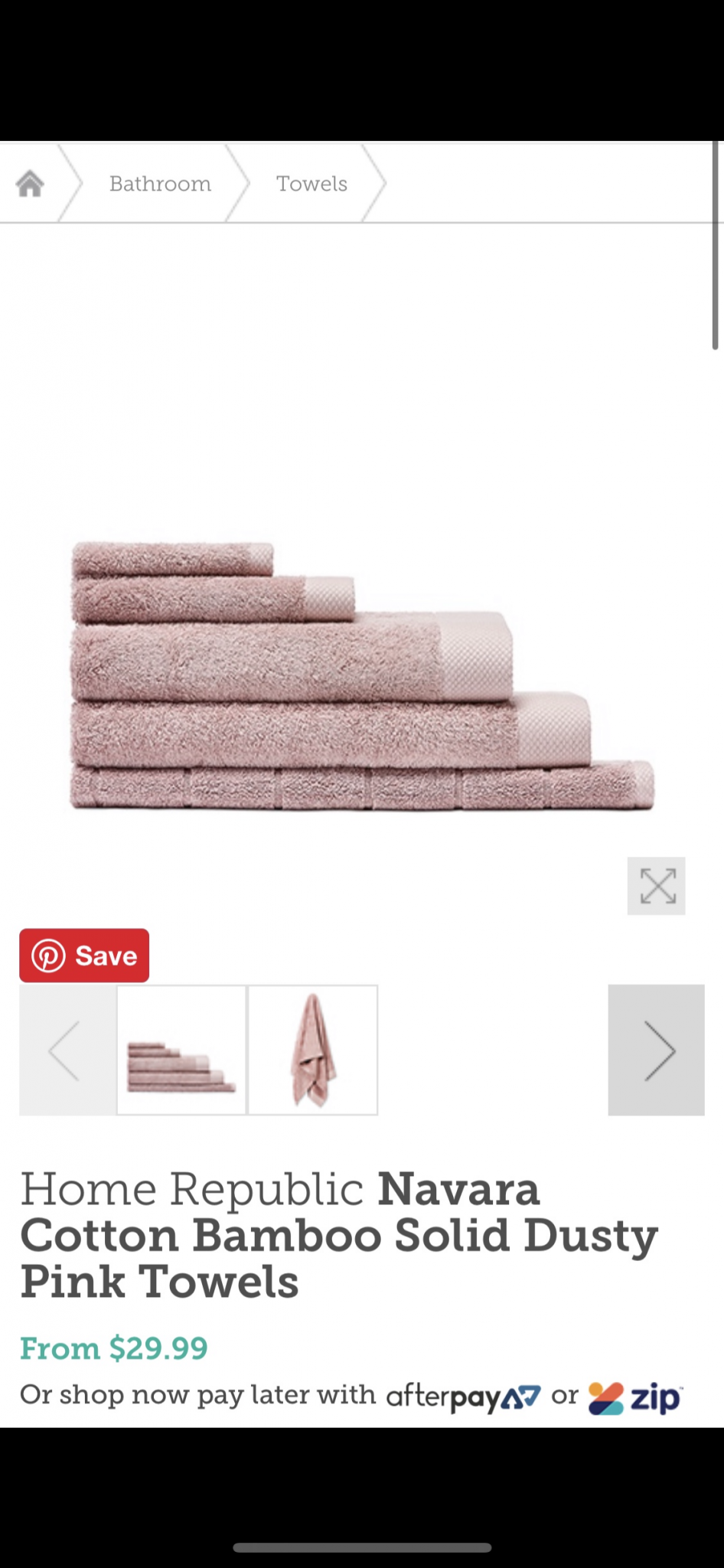 Home Republic Navara Cotton Bamboo Towels