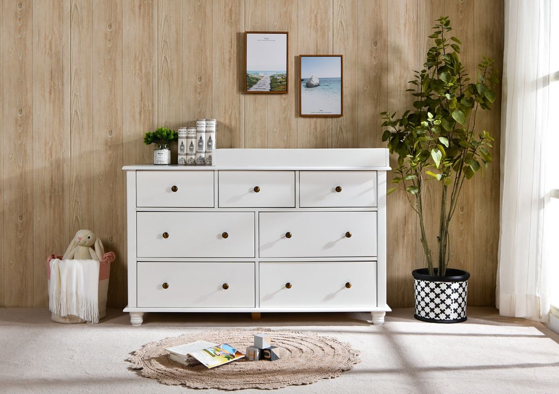 chest of drawers with change table on top