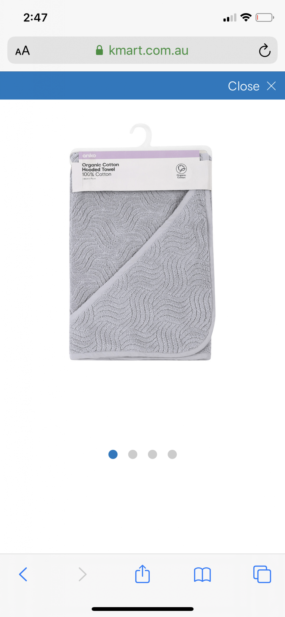 Organic Cotton Hooded Towel