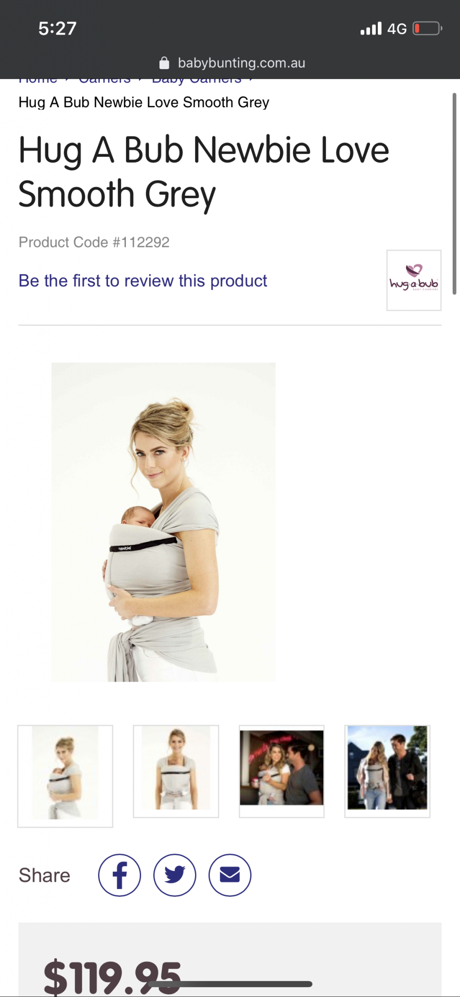 Newborn carrier/sling