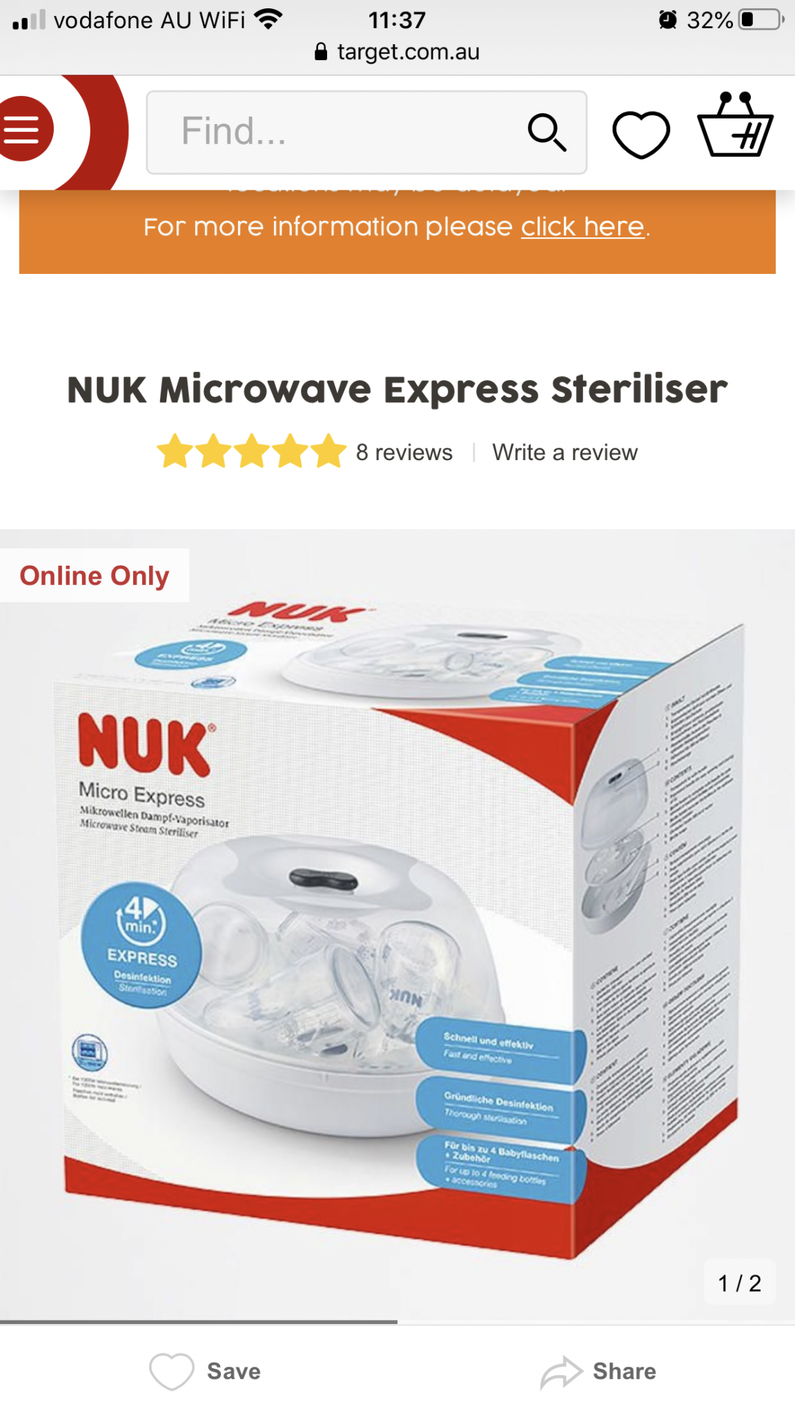 NUK Microwave Express Steriliser