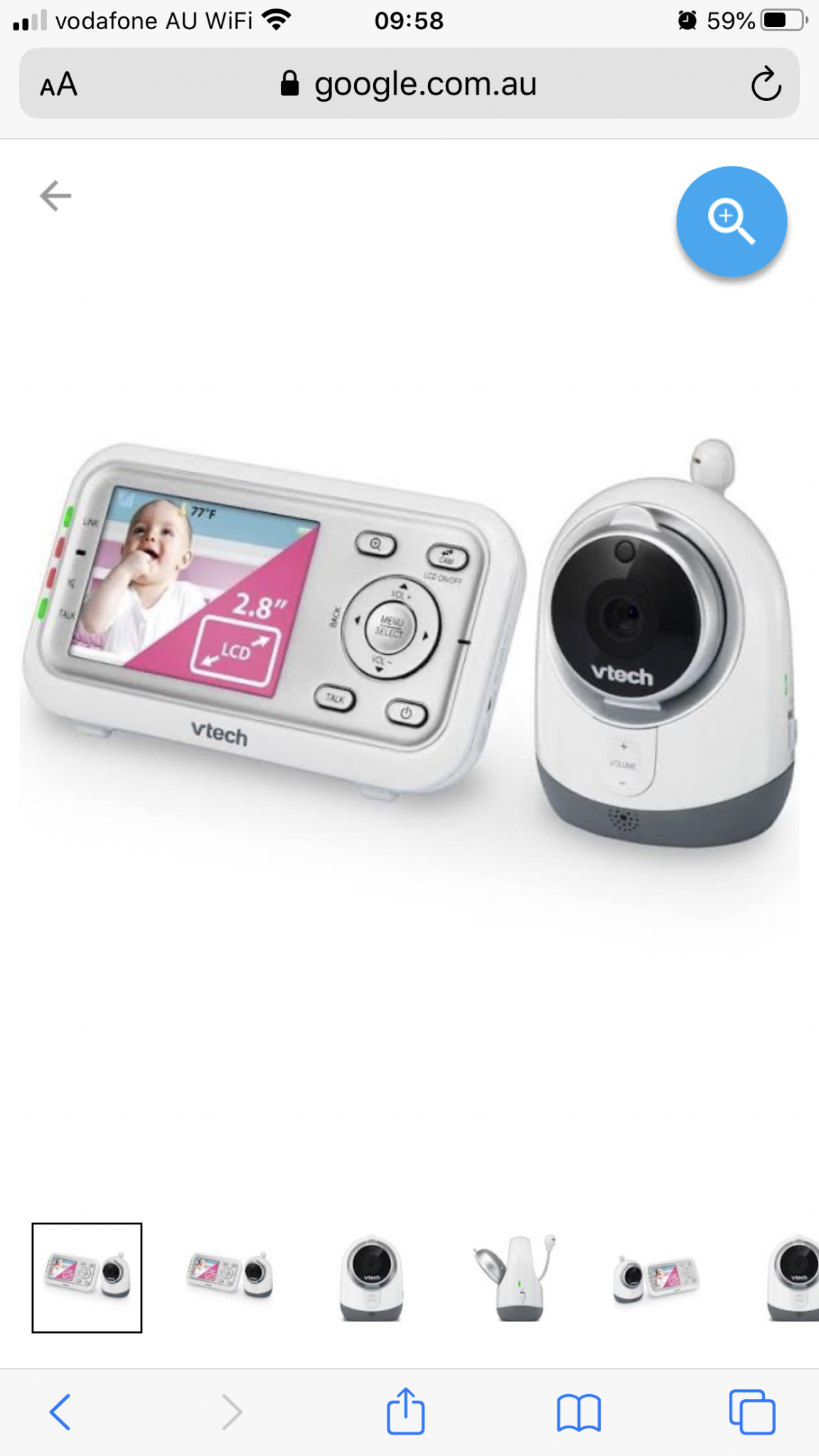 VTech BM3300 Full Colour Video & Audio Baby Monitor