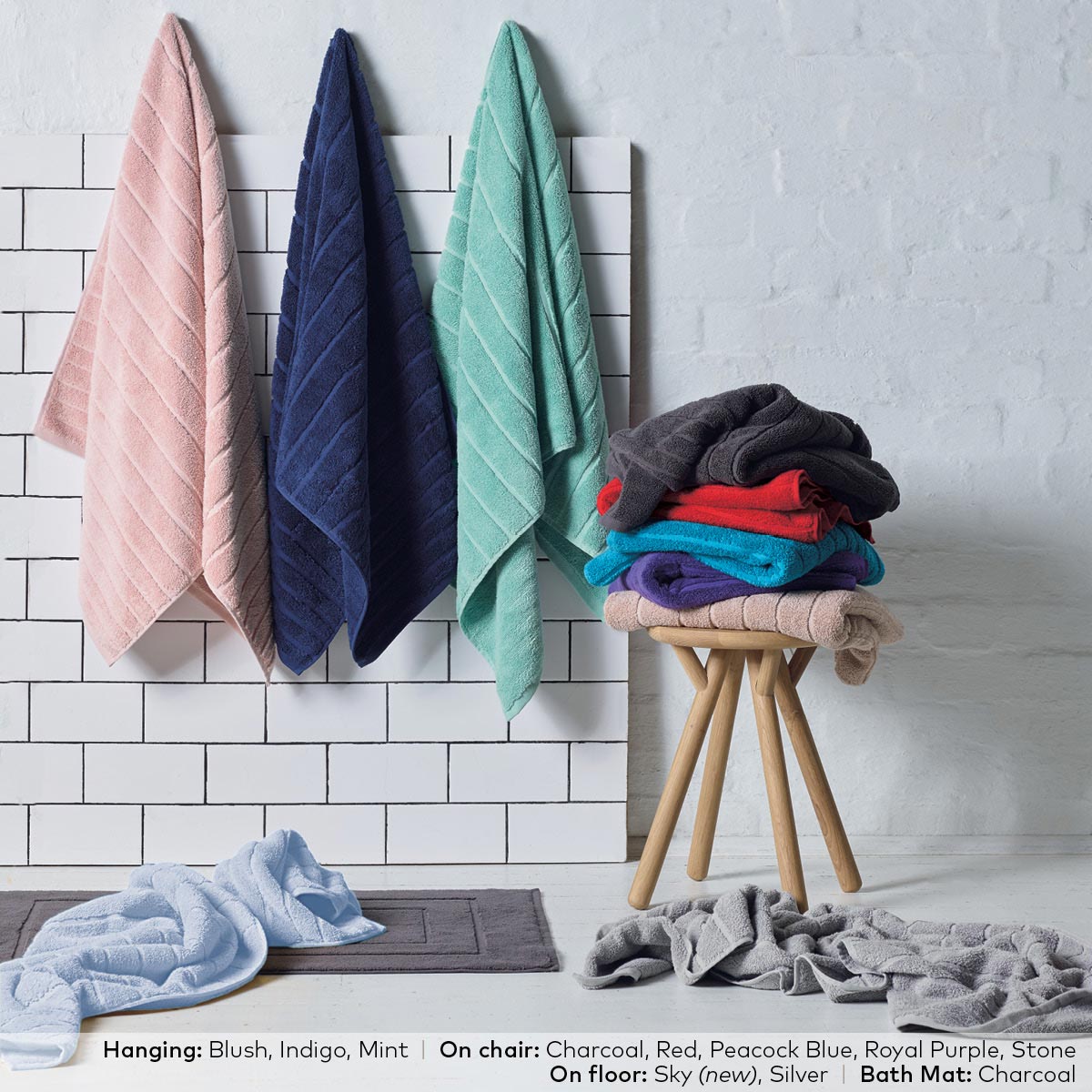 Lorraine Lea bath towel x 4