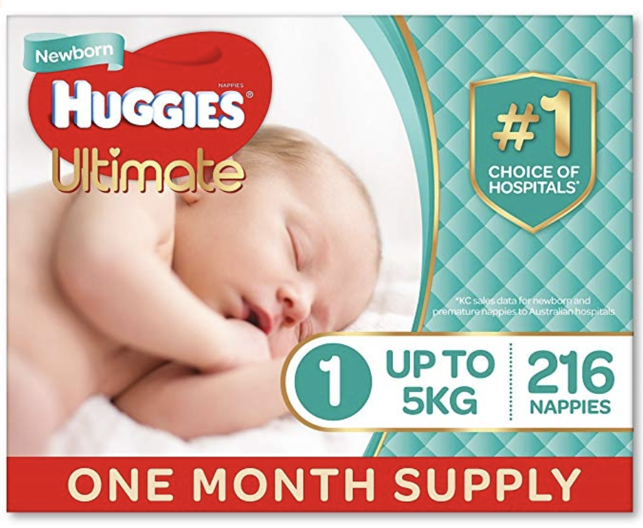 Nappies - one month supply