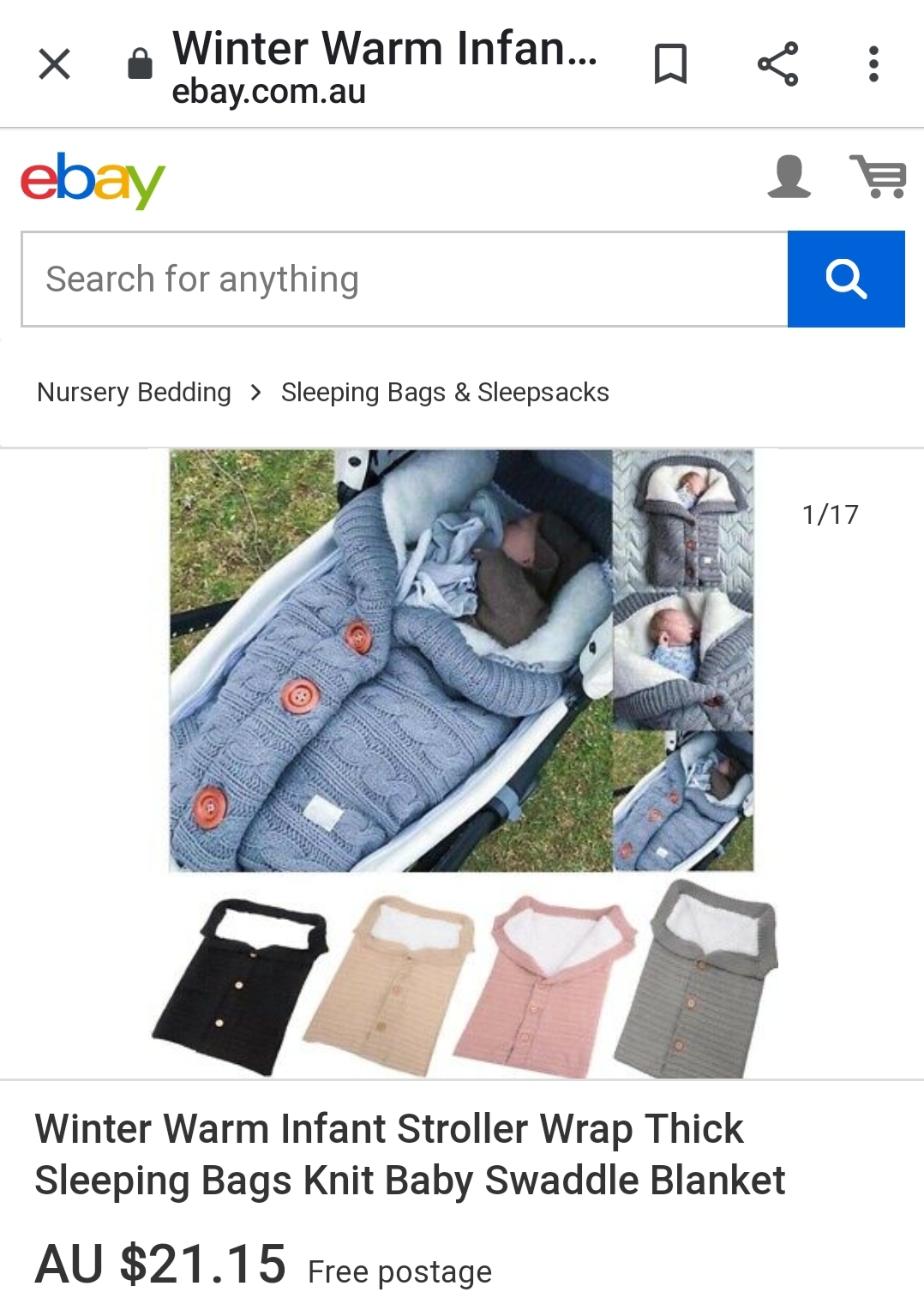 Pram sleeping bag