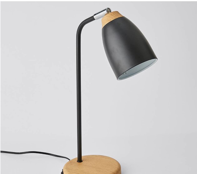 Two Maya Desk Lamps - Black