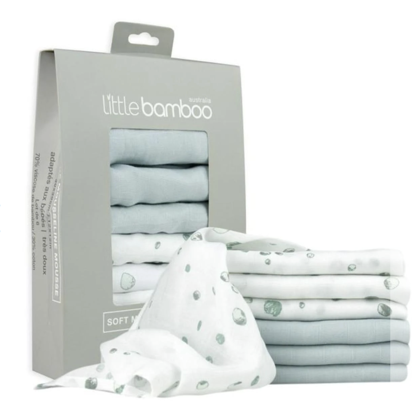 Little Bamboo Towel Washer Whisper 6 Pack