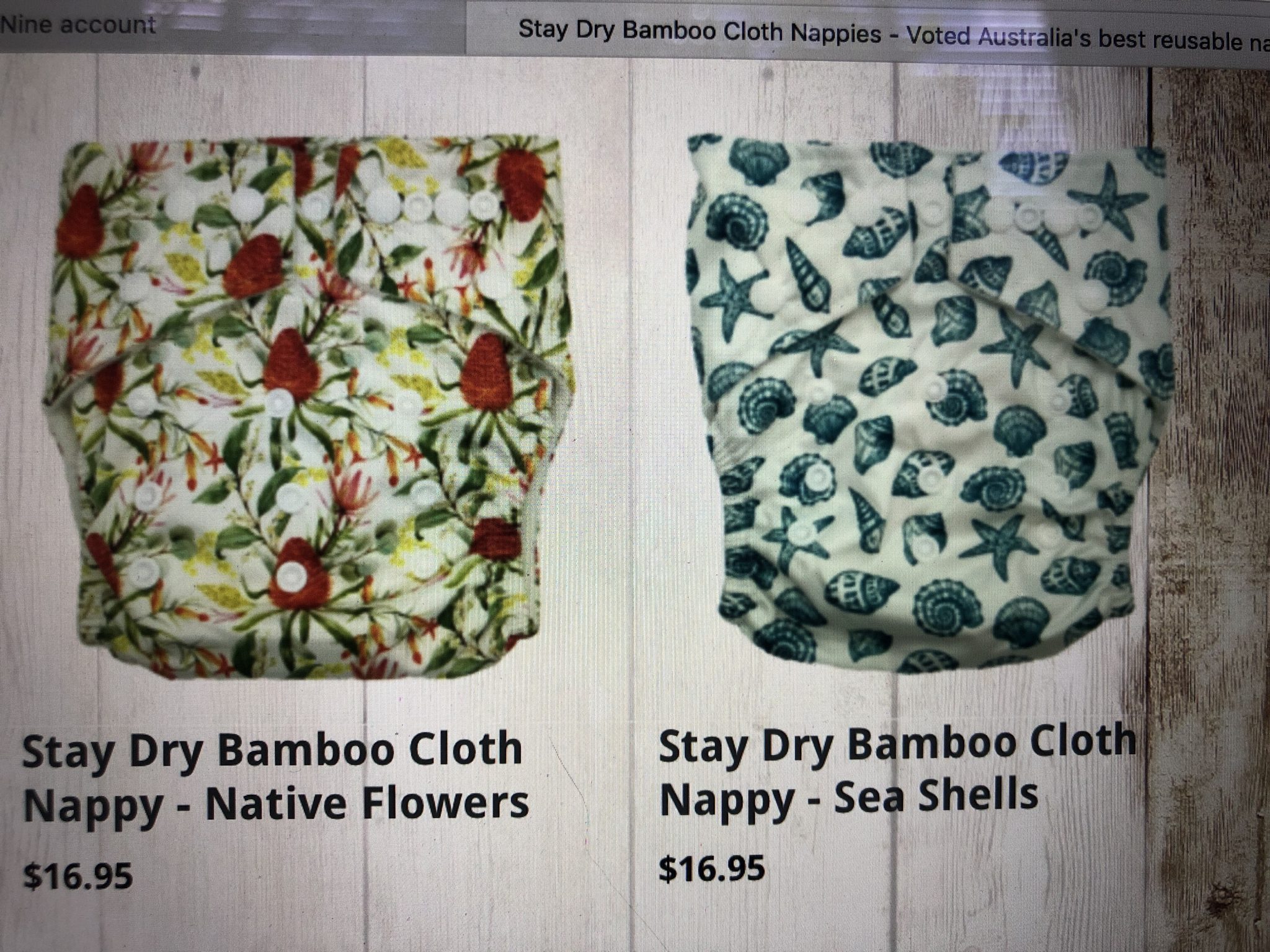 Stay Dry Bamboo Cloth Nappy
