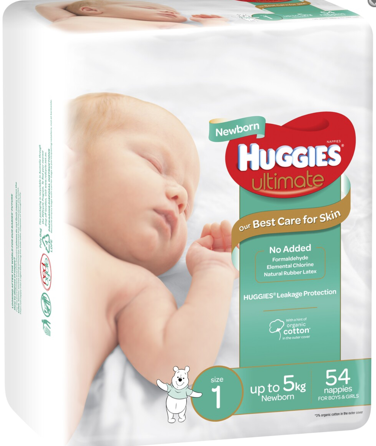 Nappies (size 1 + 2)