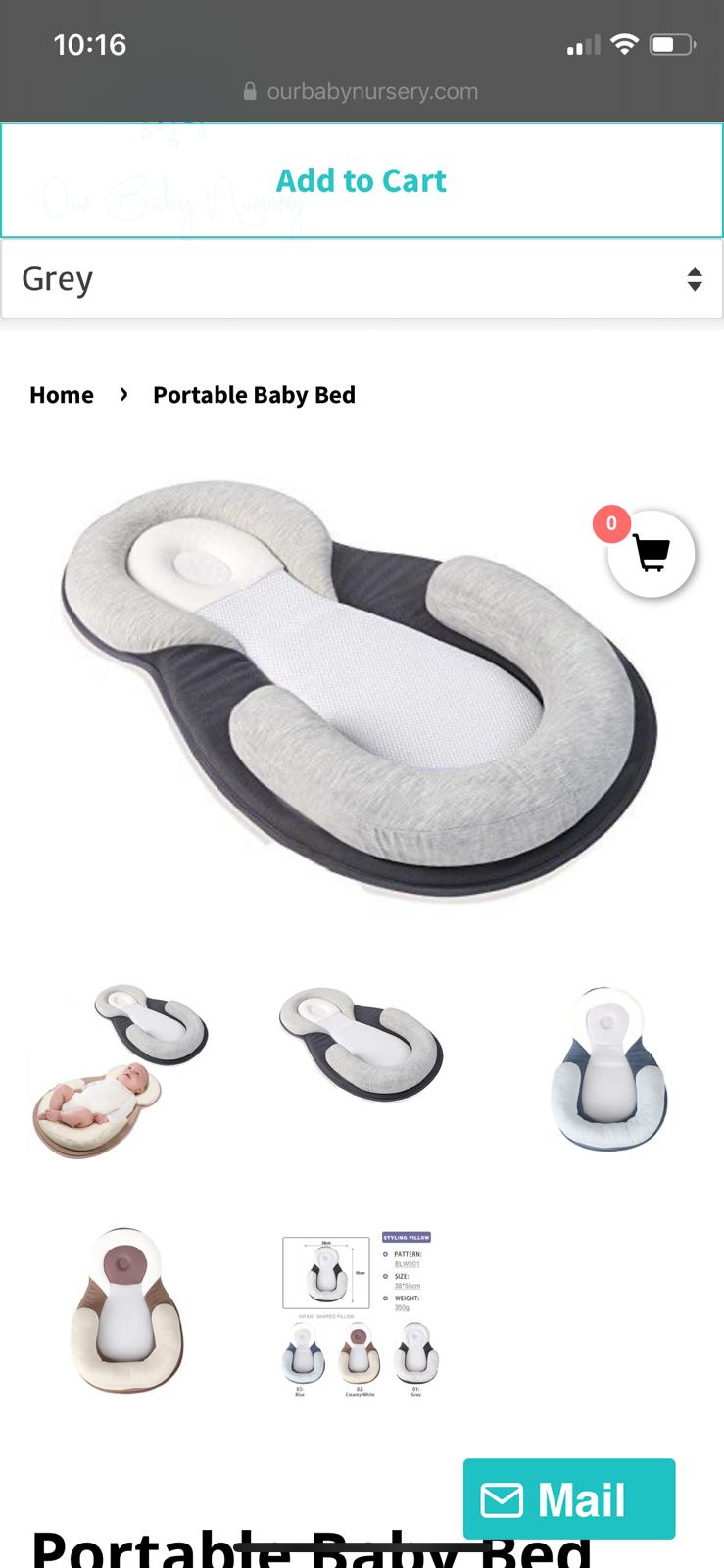 Portable baby bed  - our baby nursery website