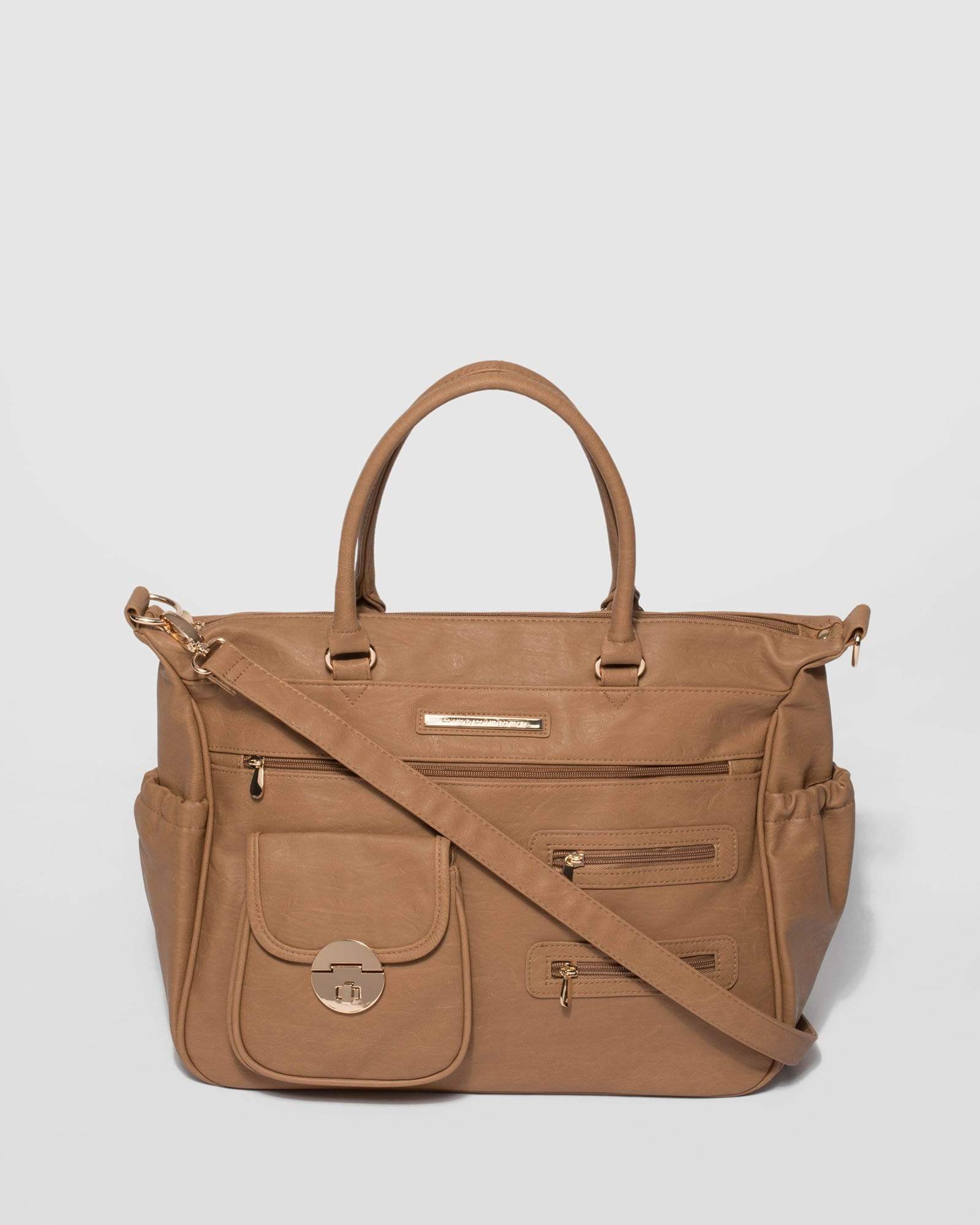 Baby Bag -https://www.colettehayman.com.au/products/caramel-zip-pocket-baby-bag-610006