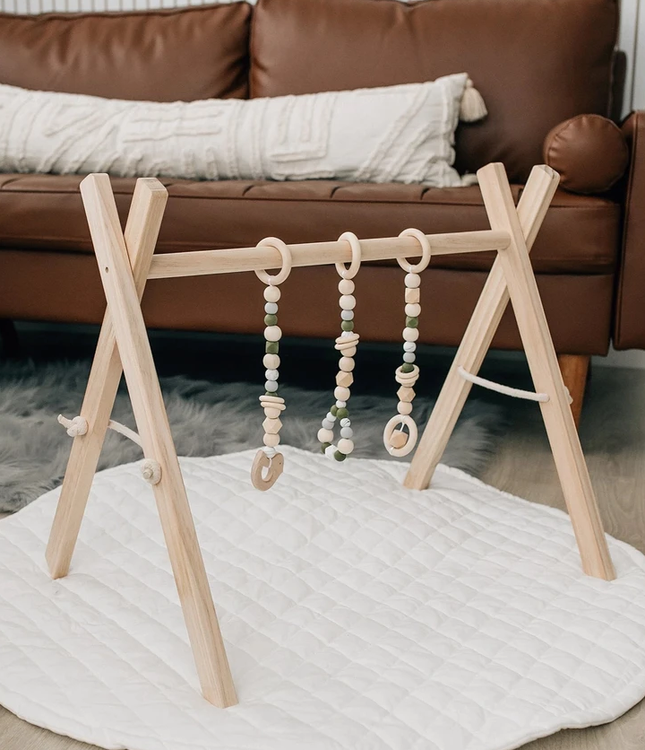 Wooden Baby Gym + Olive Toys