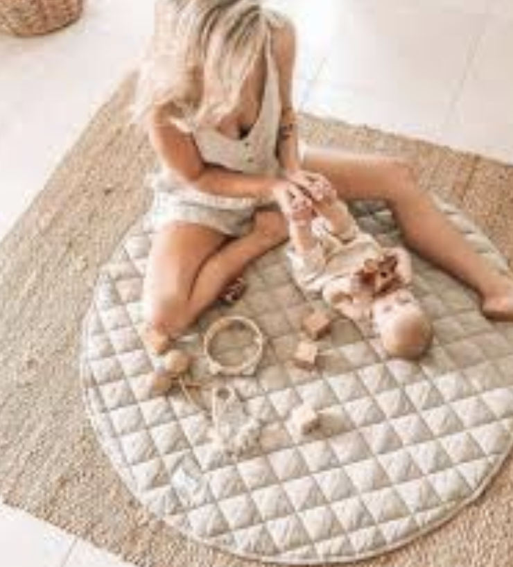 Oatmeal Linen Playmat