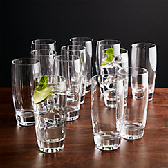 Tall drinking glasses - set of 6