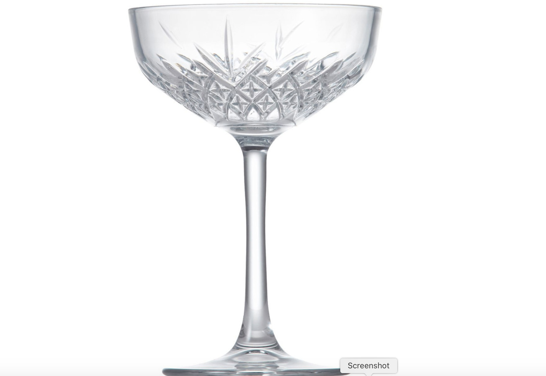 Crystal Champagne glasses - set of 4