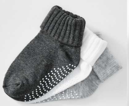 Baby 3 Pack Socks - Grey