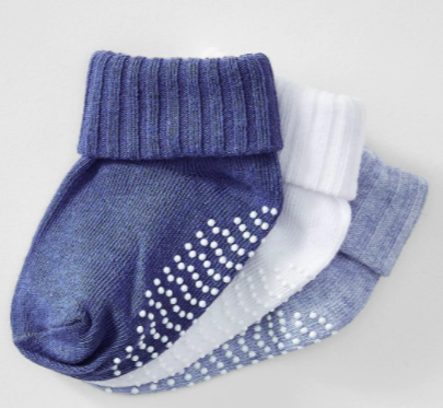 Baby 3 Pack Socks - Blue