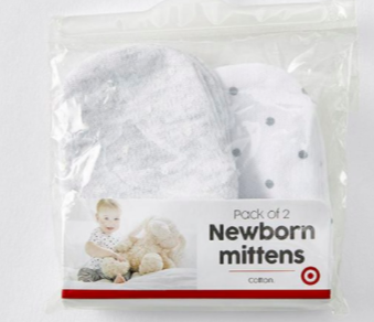 Pack Of 2 Newborn Mittens
