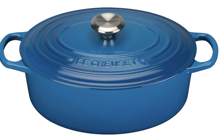 Le Creuset Signature Oval Casserole 29cm Marseille Blue