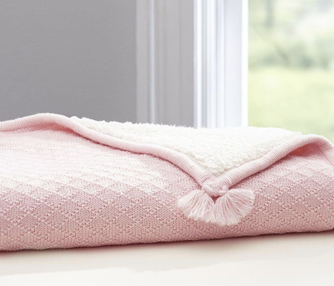 Luxe Knit Sherpa Baby Blanket