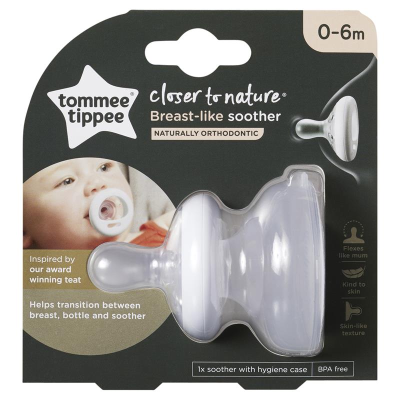 Tommee Tippee Closer To Nature Breast Like Soother - 0-6 Months