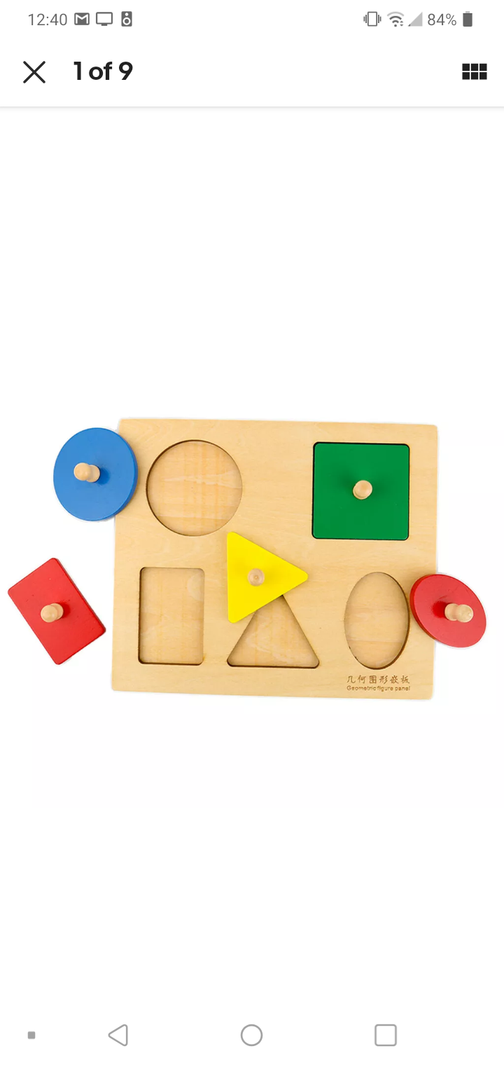 Wooden peg puzzles